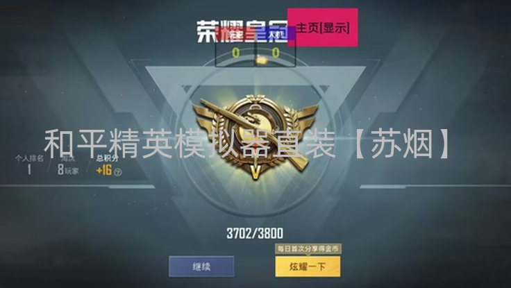 和平精英模拟器直装【苏烟】